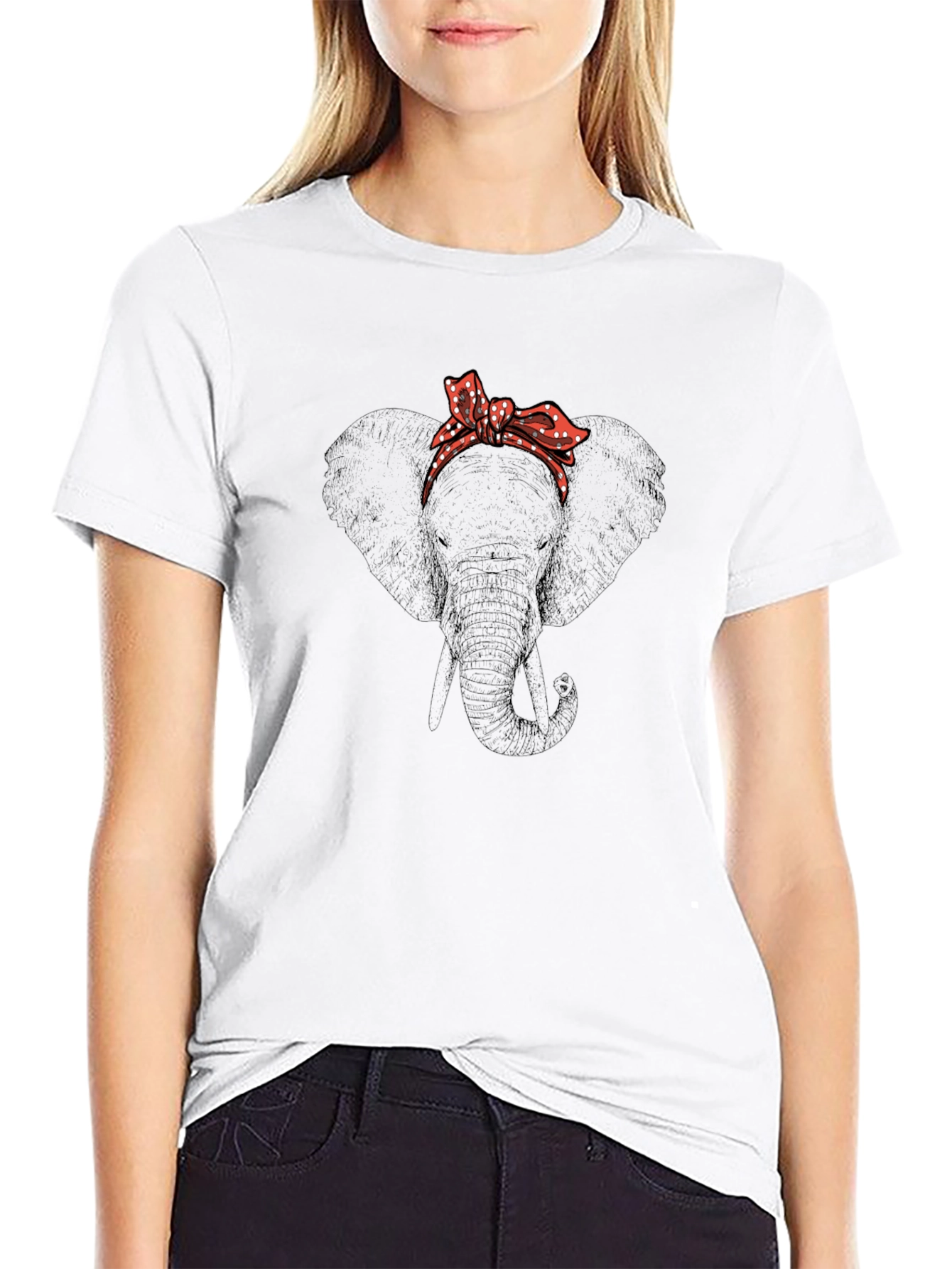 Elephant Headband Graphic Tee
