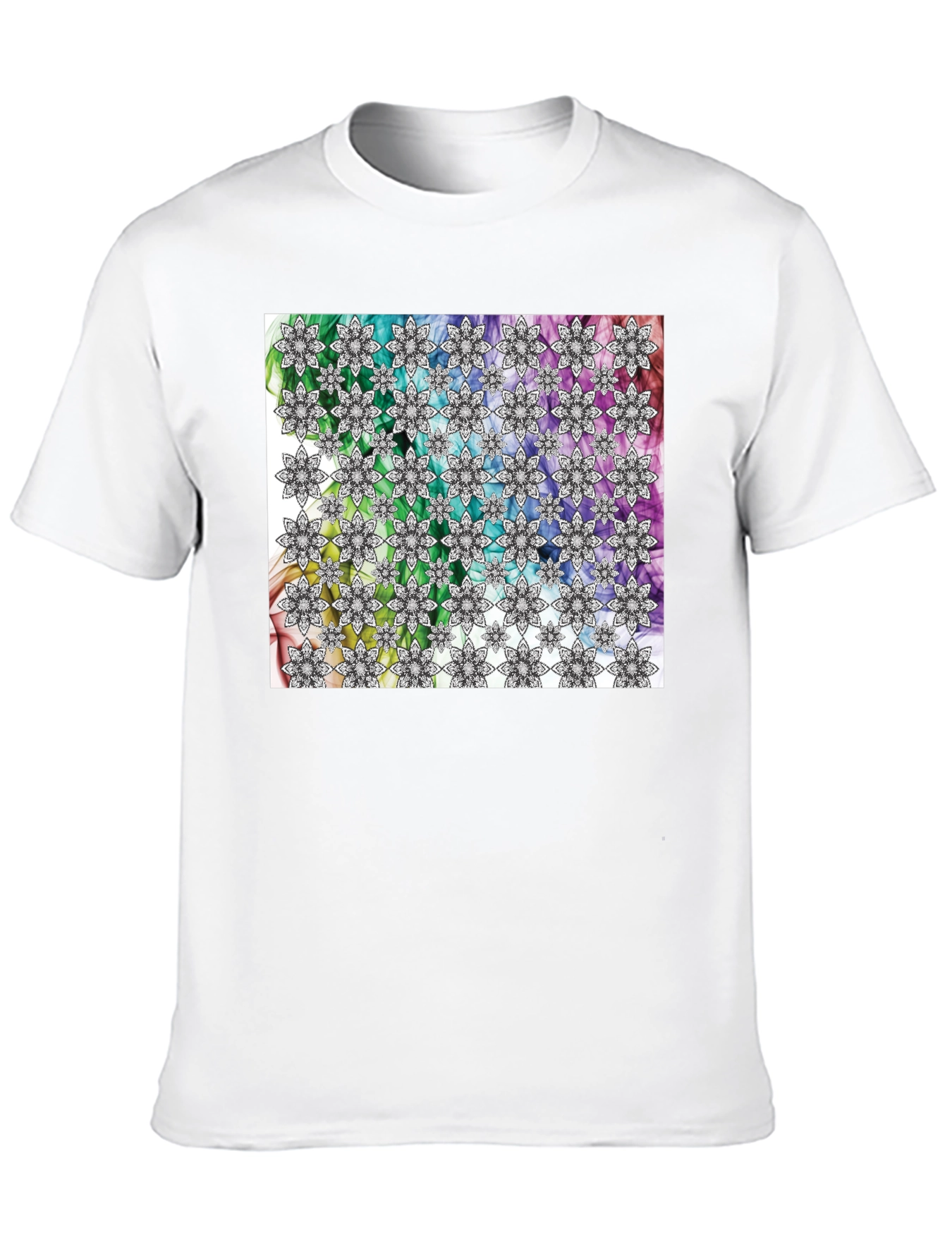 Floral Rainbow Pattern T-Shirt