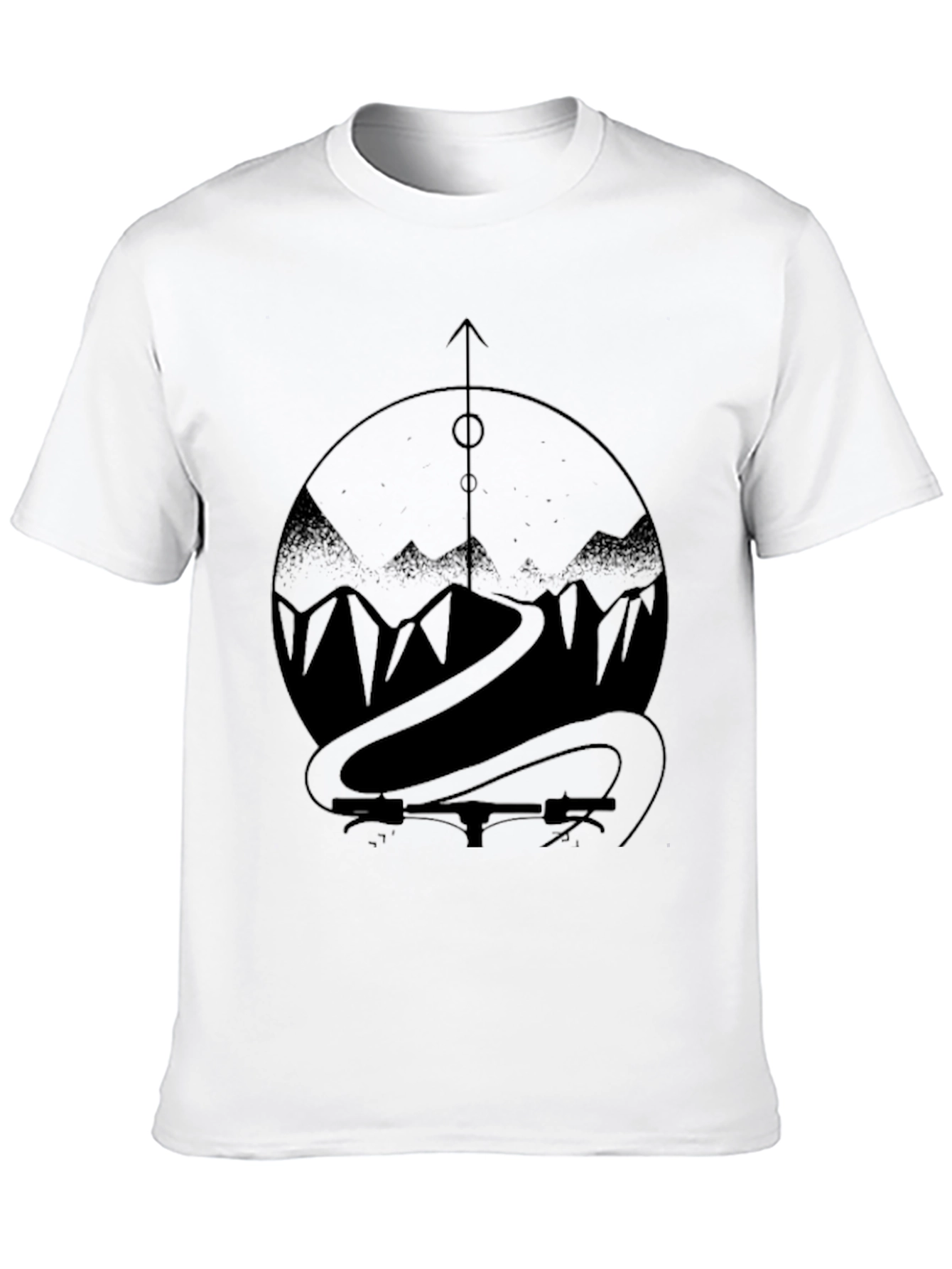 Mountain Bike Ride T-Shirt - Black Graphic Tee