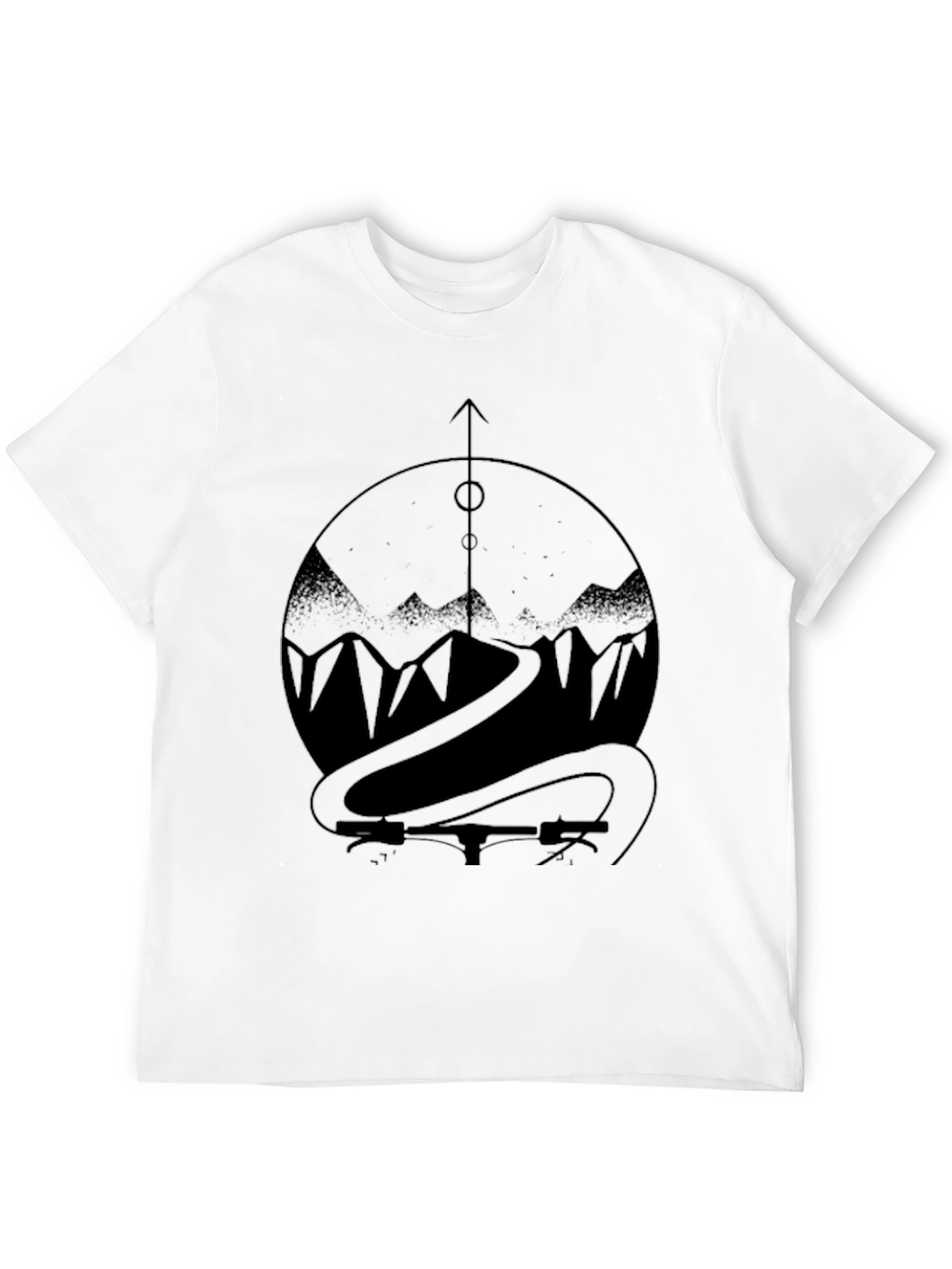 Mountain Bike Ride T-Shirt - Black Graphic Tee