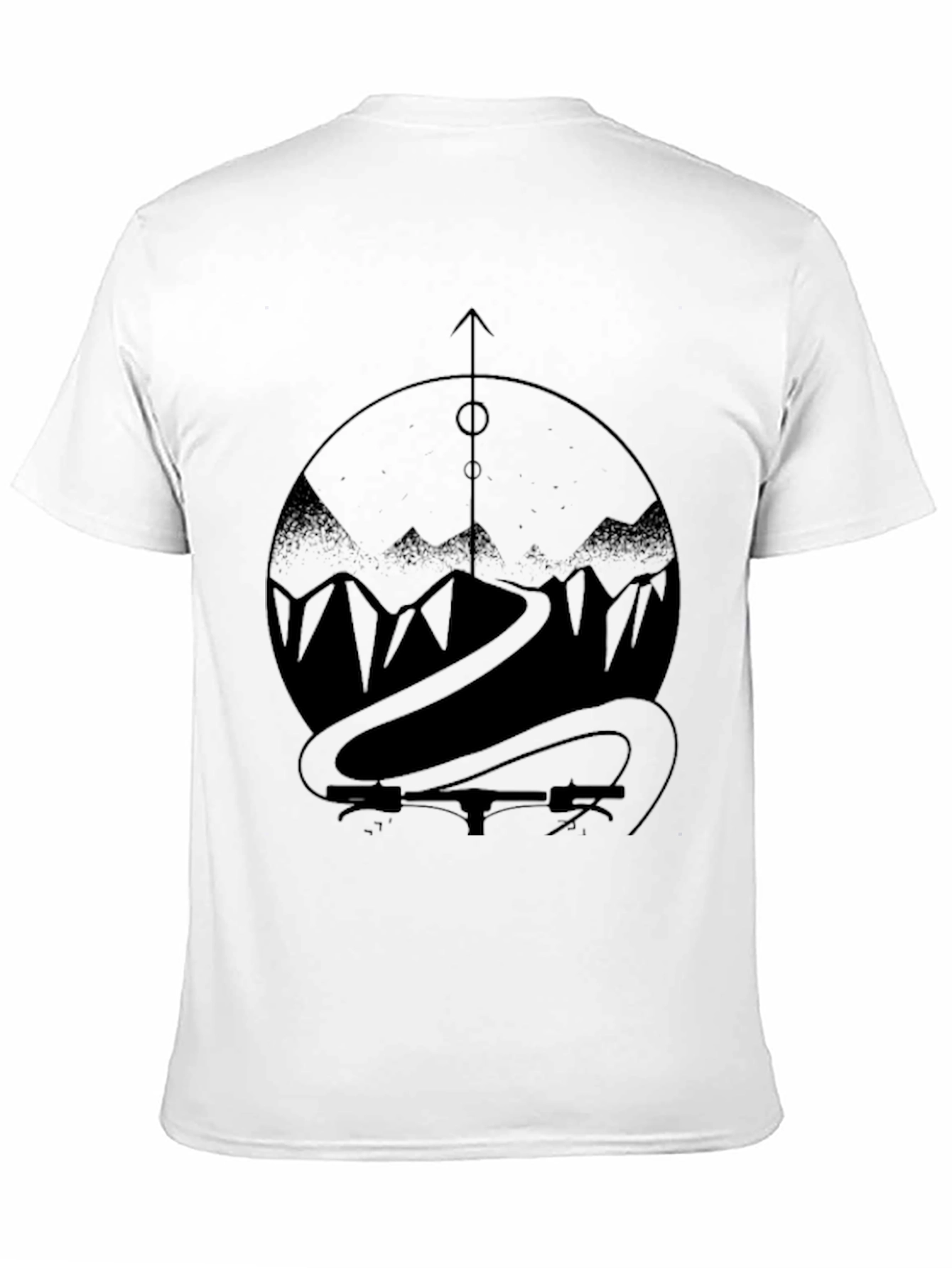 Mountain Bike Ride T-Shirt - Black Graphic Tee