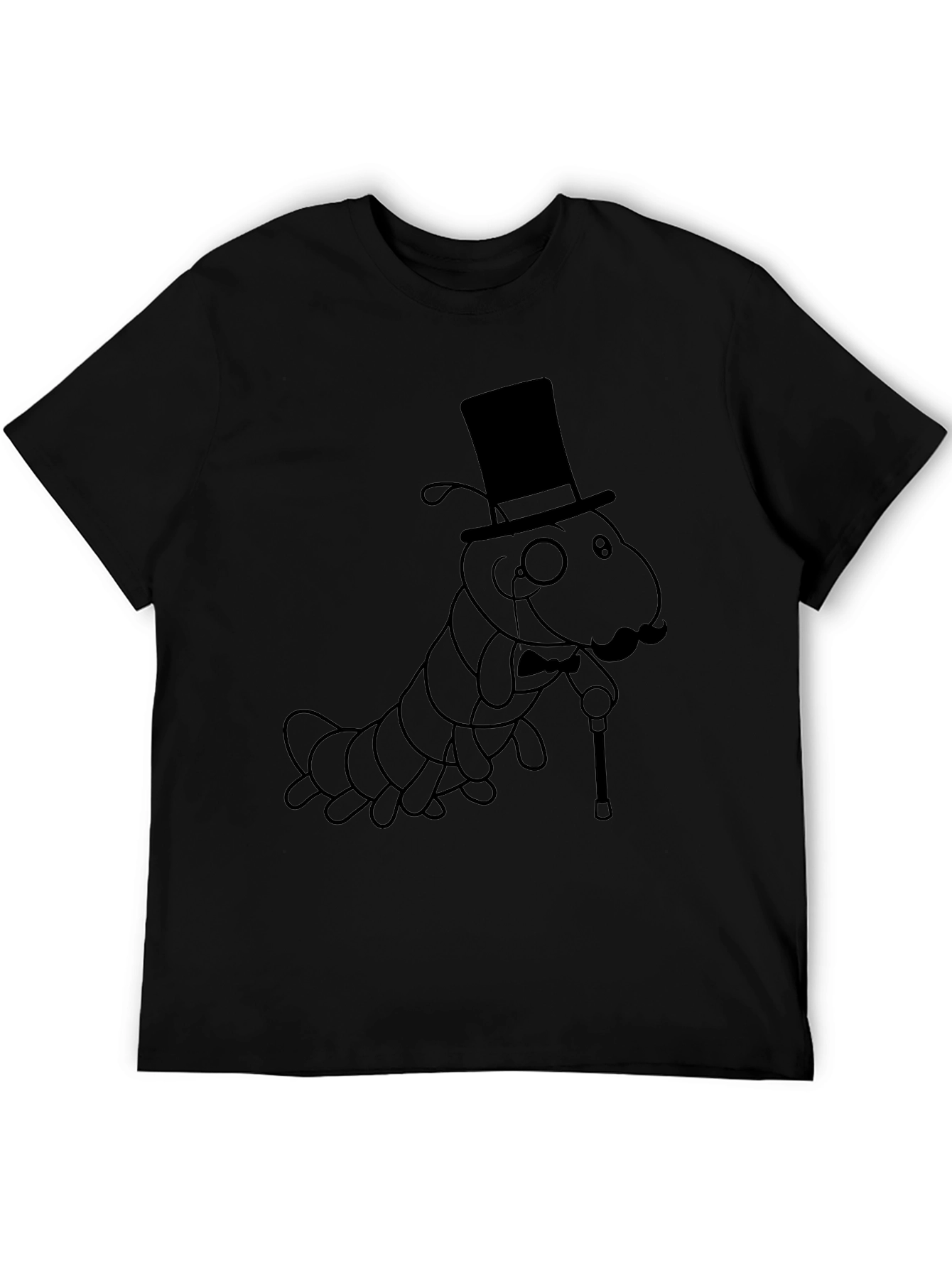 Dapper Caterpillar T-Shirt - Sophisticated Insect Style