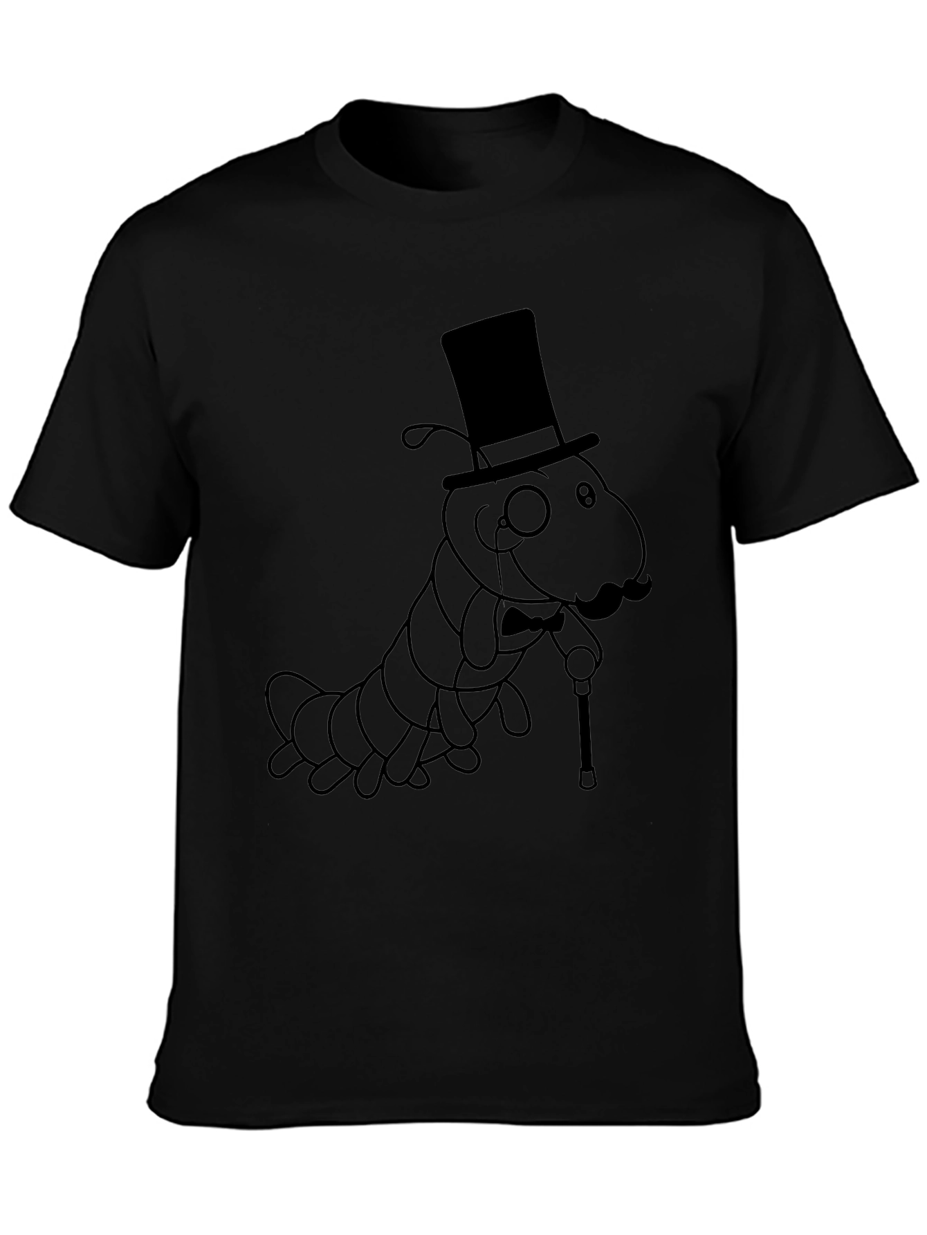 Dapper Caterpillar T-Shirt - Sophisticated Insect Style