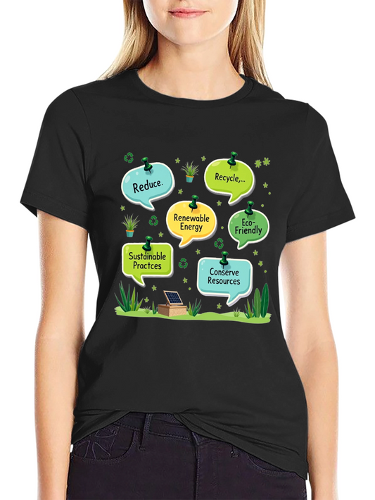 Eco-Friendly T-Shirt: Reduce Recycle Conserve