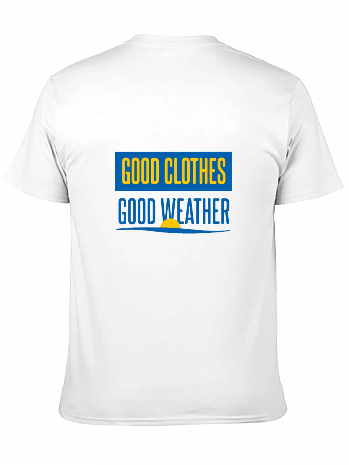 Good Clothes Good Weather Black Graphic T-Shirt