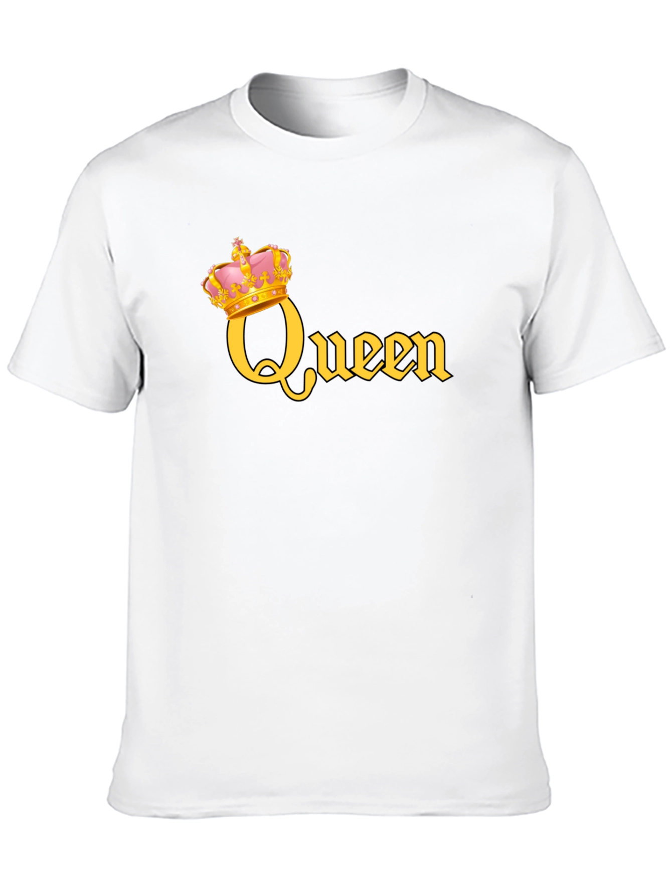 Queen Crown Graphic T-Shirt - Black