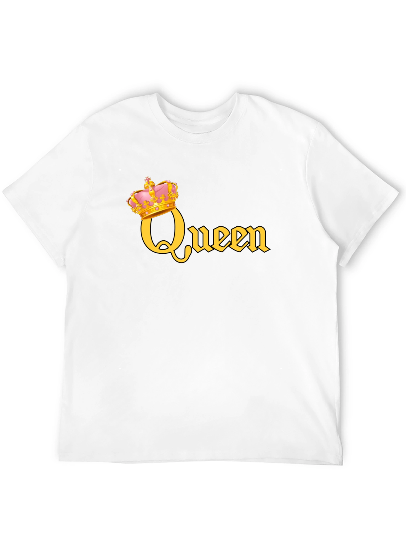 Queen Crown Graphic T-Shirt - Black