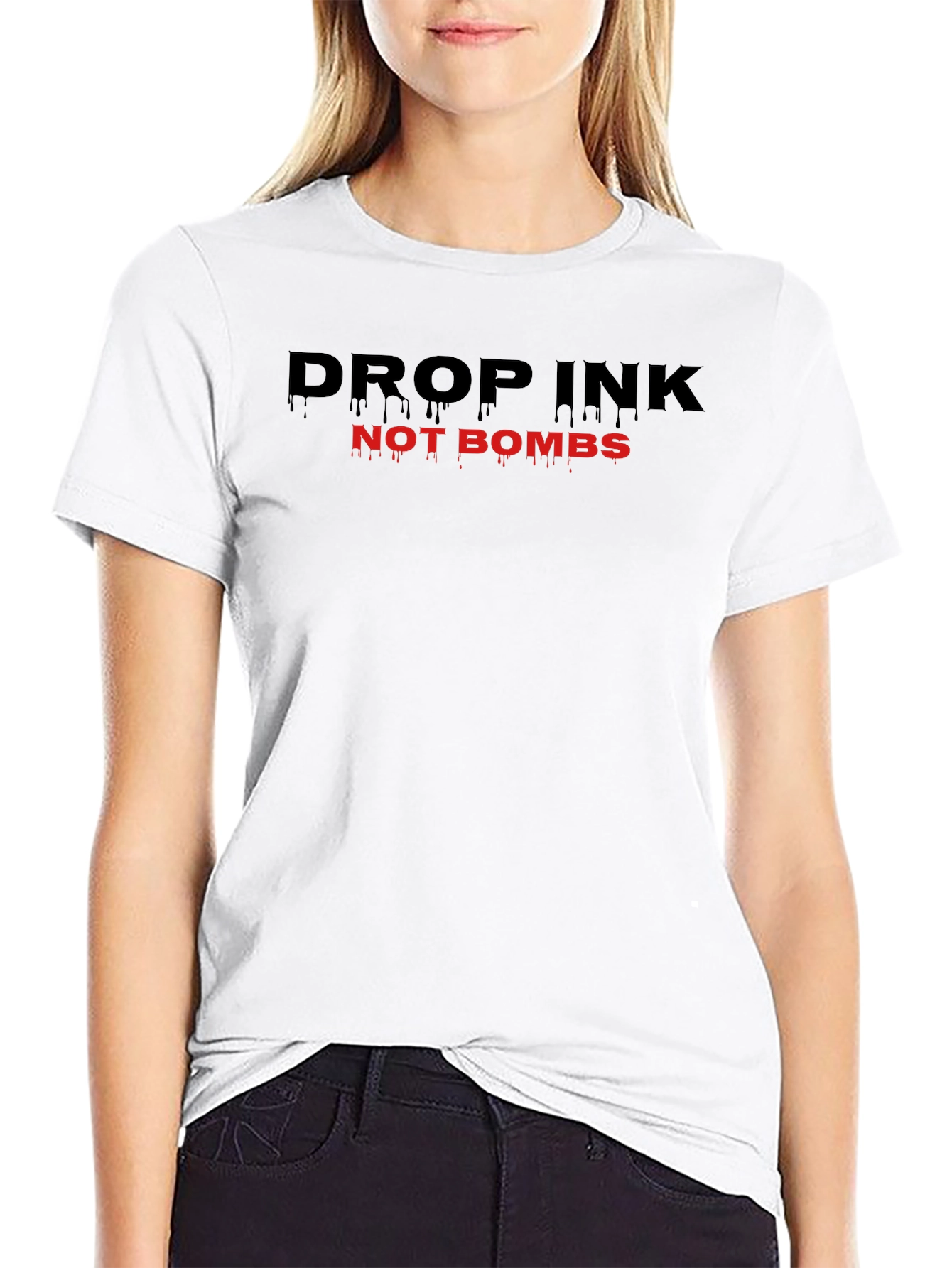 Drop Ink Not Bombs Graphic Tee