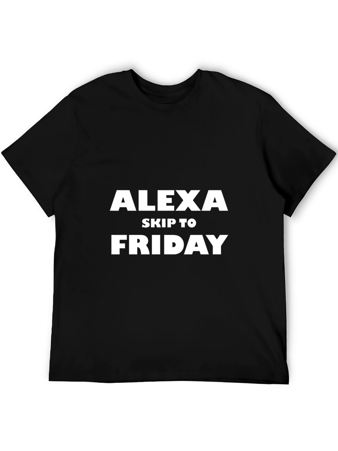 Alexa Skip to Friday Black T-Shirt