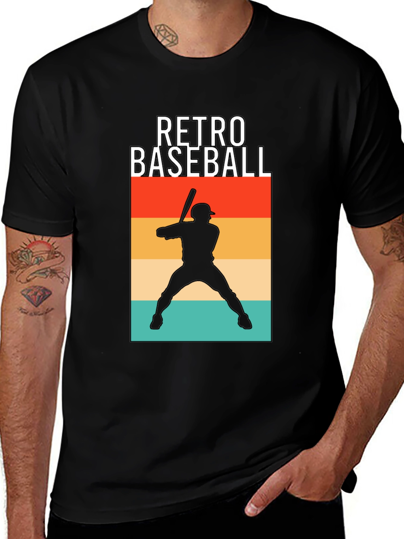 Retro Baseball Graphic T-Shirt