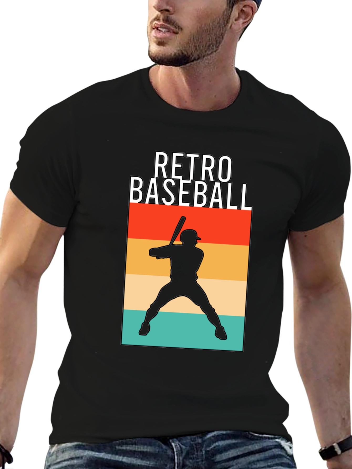 Retro Baseball Graphic T-Shirt
