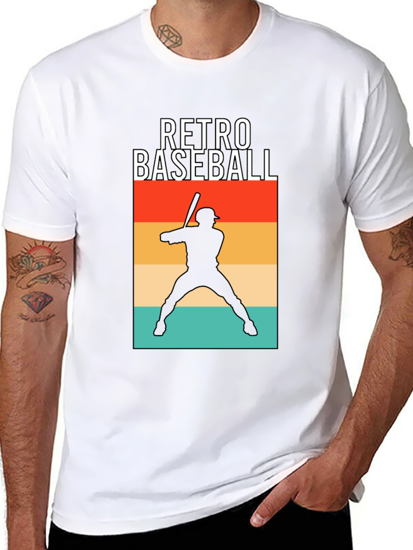 Retro Baseball Graphic T-Shirt