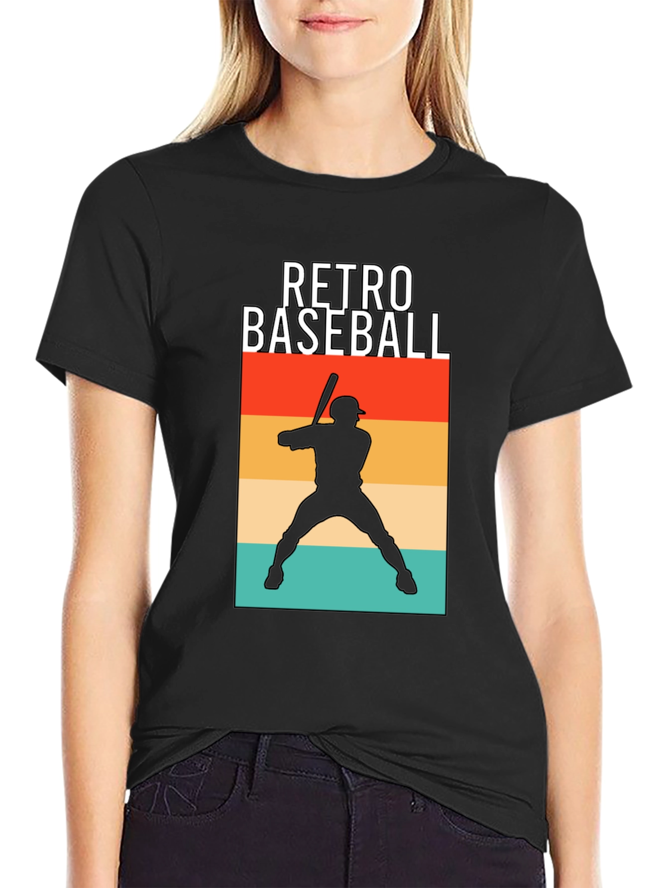 Retro Baseball Graphic T-Shirt