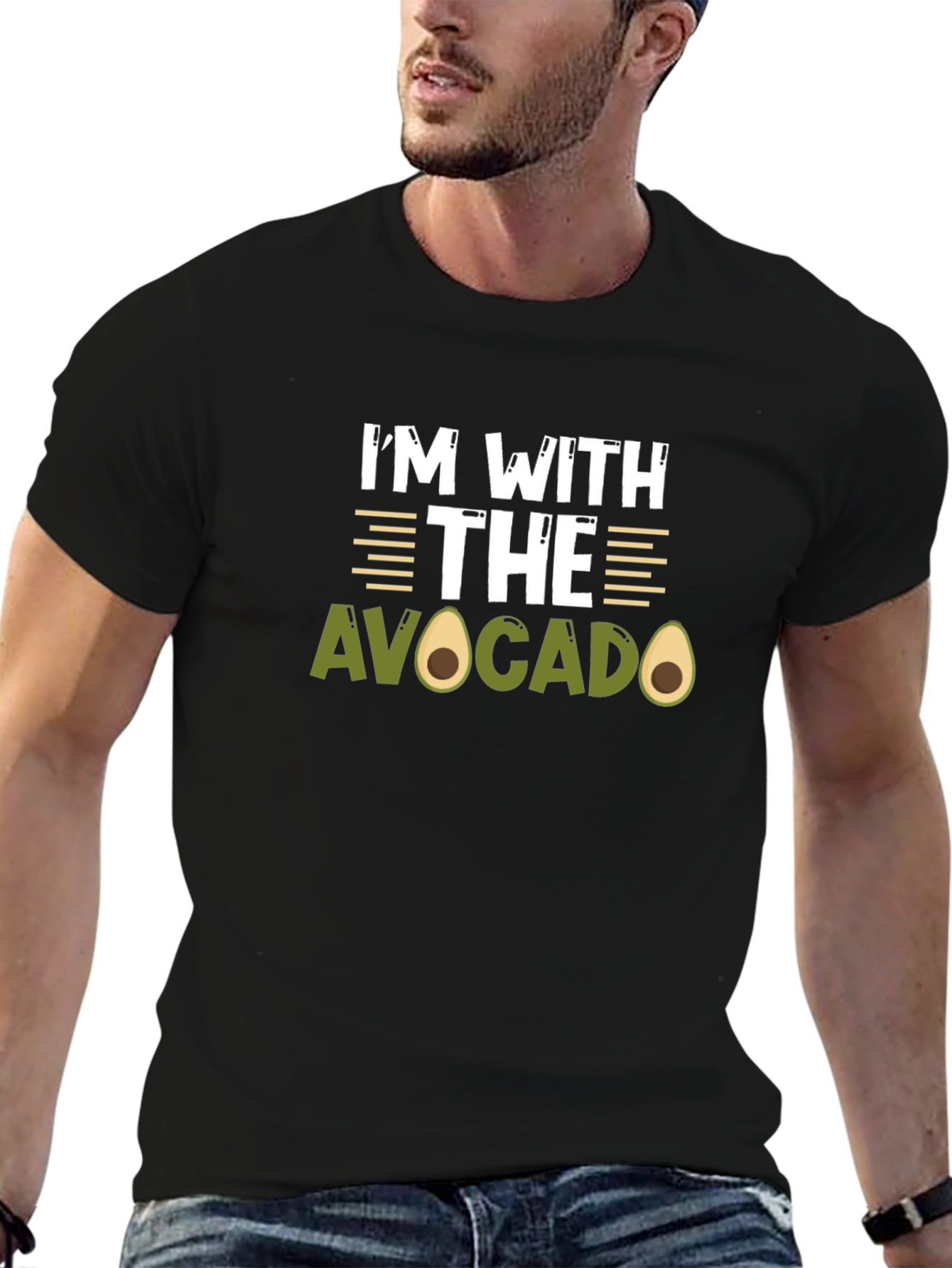 Im With The Avocado Funny Graphic T-Shirt