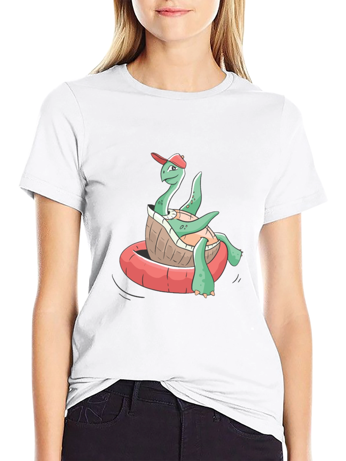 Cool Turtle in Float T-Shirt