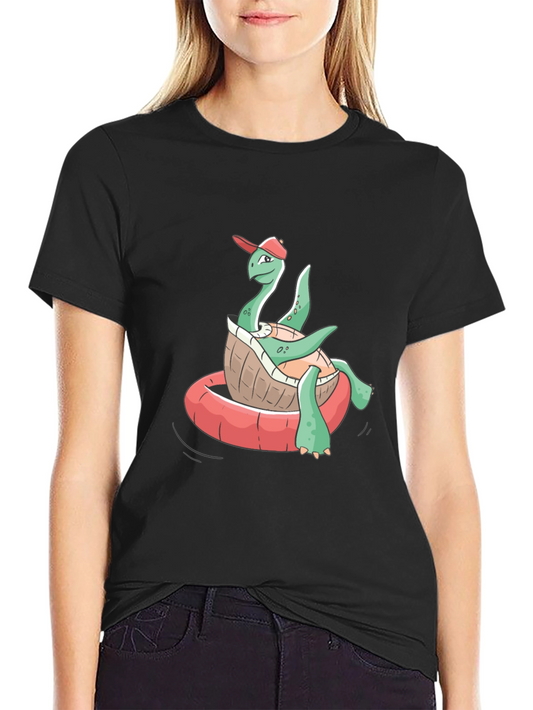 Cool Turtle in Float T-Shirt