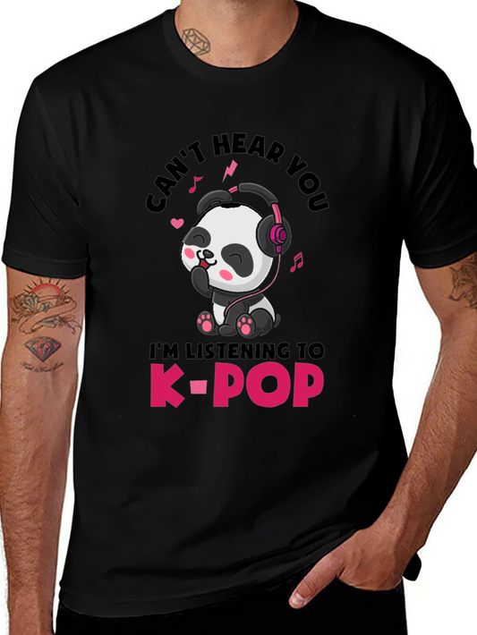 Cute Panda K-Pop T-Shirt - Unisex