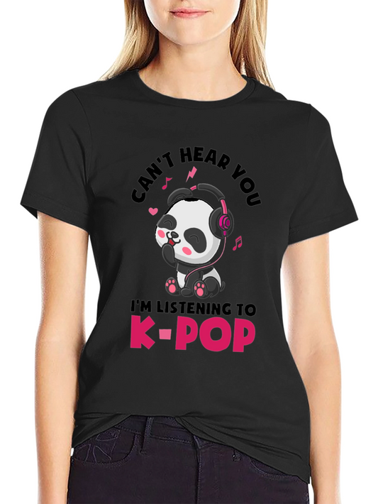 Cute Panda K-Pop T-Shirt - Unisex