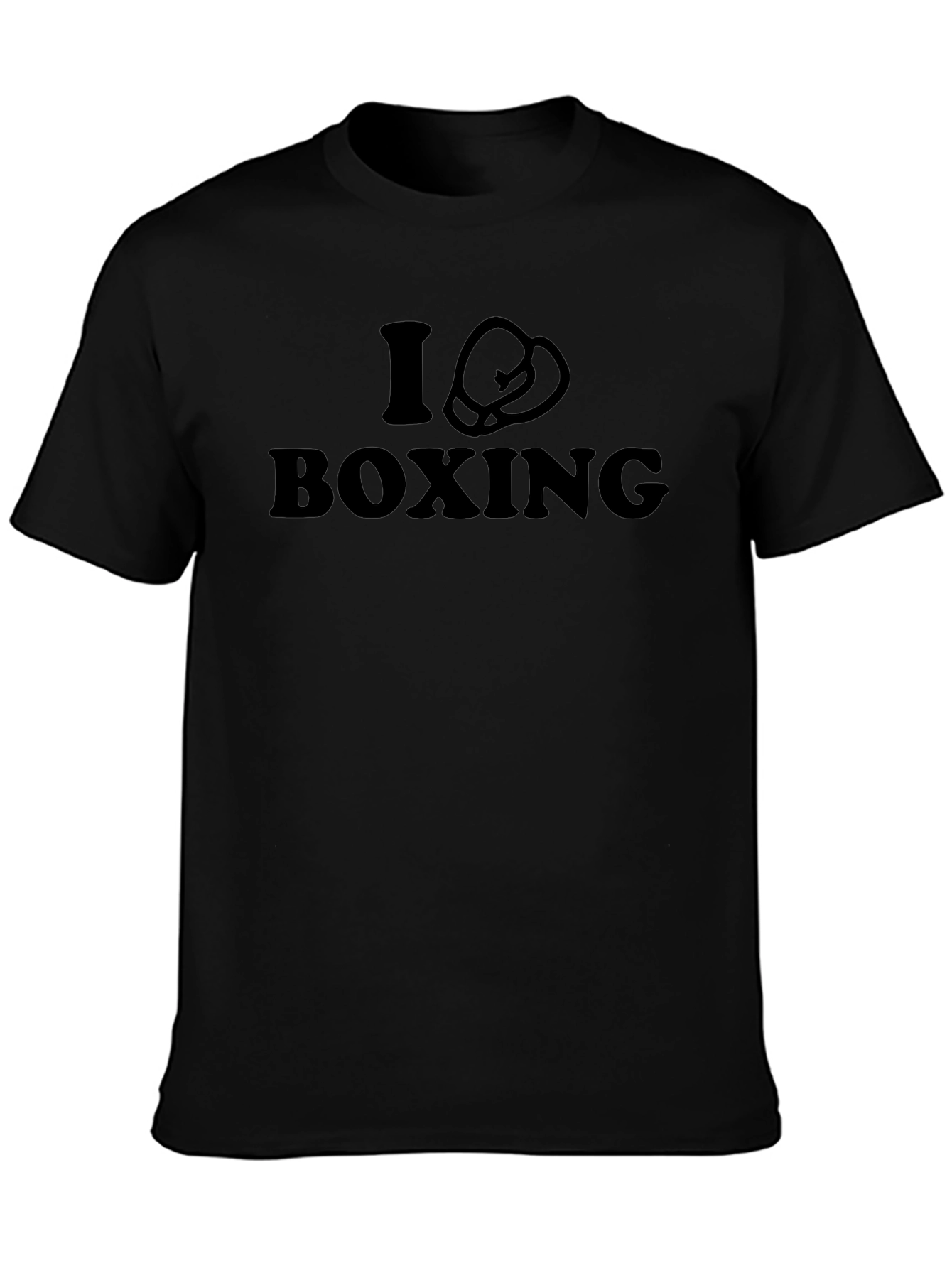 I Love Boxing Black T-Shirt