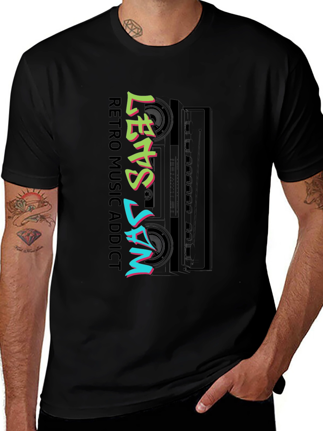 Retro Music Addict Tee