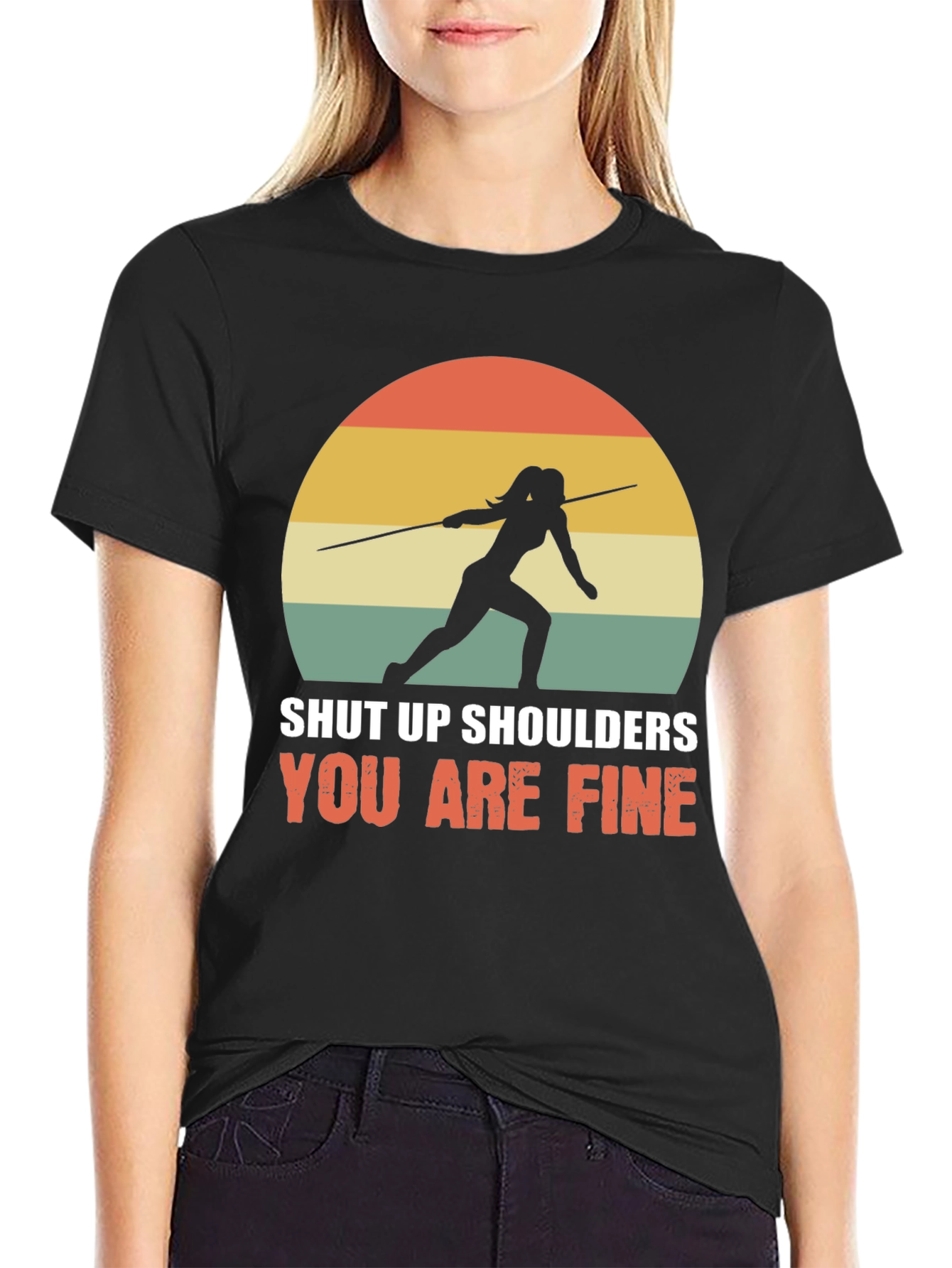 Shut Up Shoulders Javelin Thrower T-Shirt