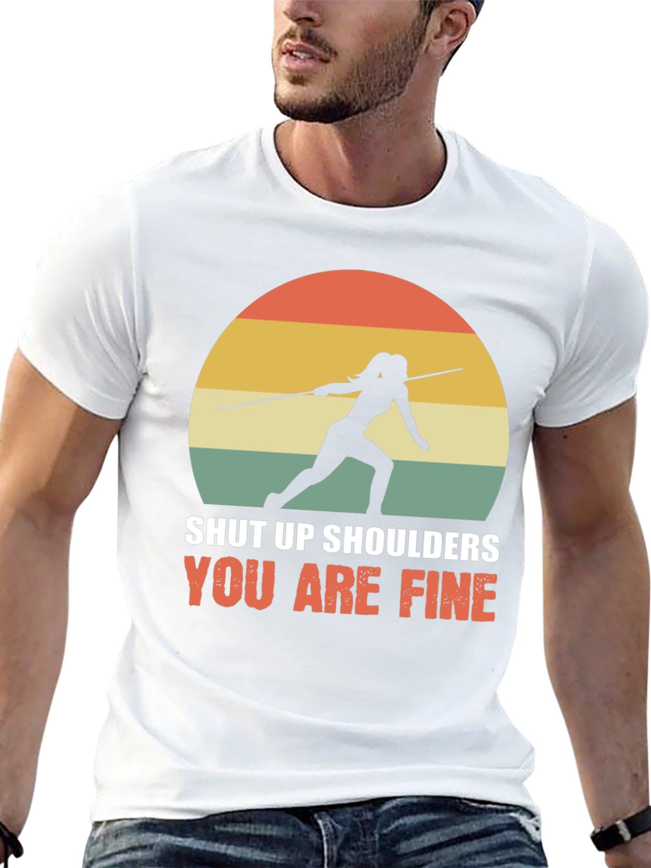 Shut Up Shoulders Javelin Thrower T-Shirt