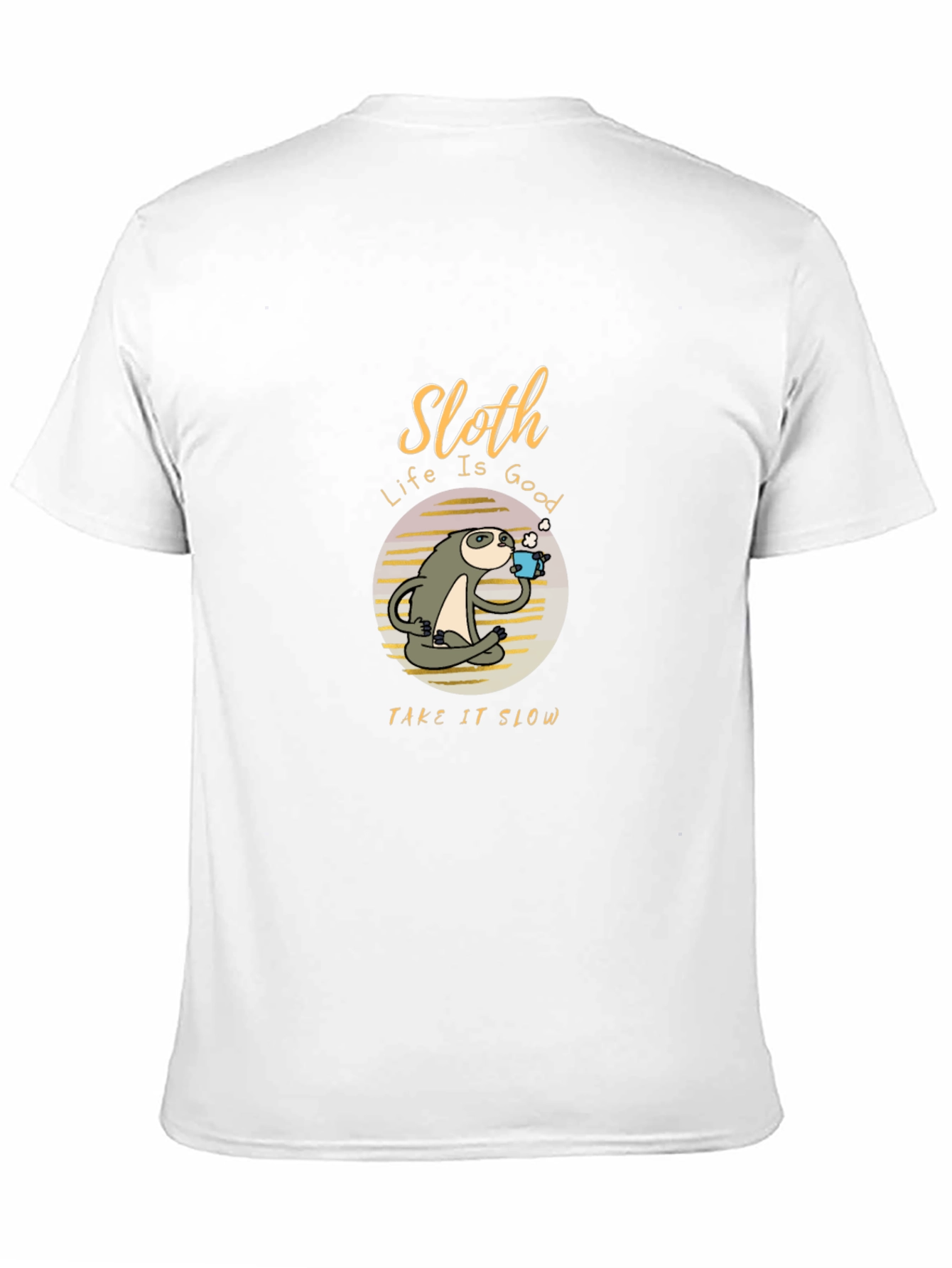 Sloth Life Is Good Black T-Shirt