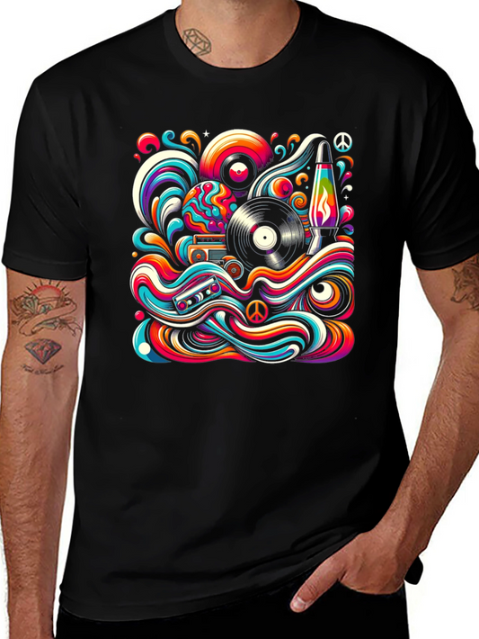 Groovy Retro Psychedelic Graphic T-Shirt