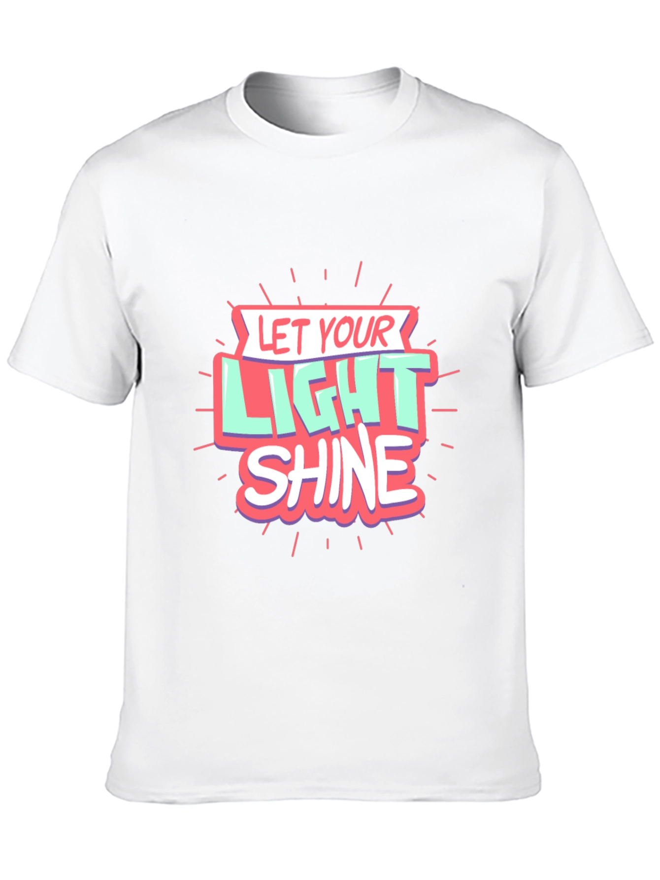 Let Your Light Shine Graphic Black T-Shirt