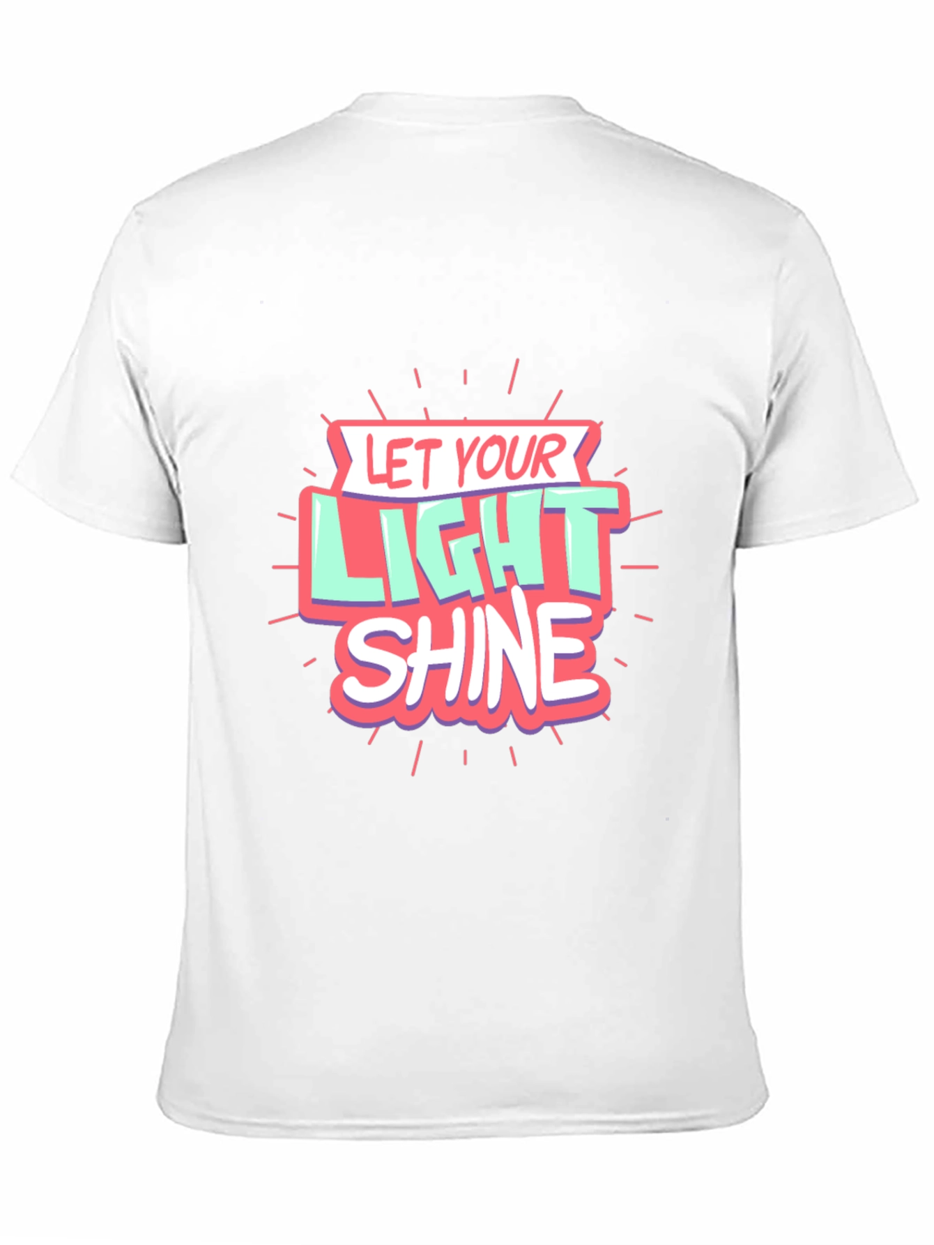 Let Your Light Shine Graphic Black T-Shirt