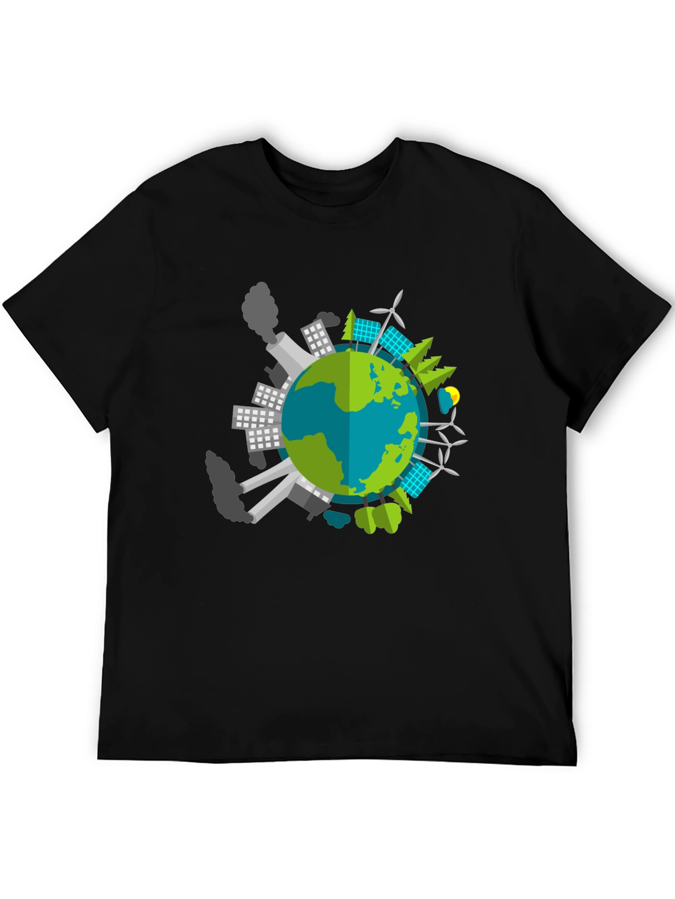 Eco Earth Graphic T-Shirt - Black