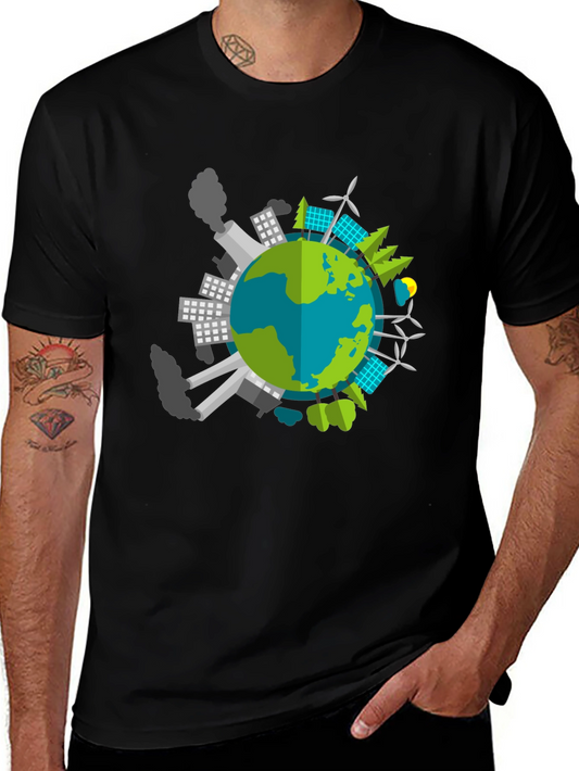 Eco Earth Graphic T-Shirt - Black