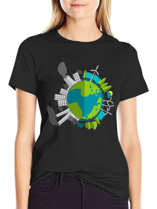 Eco Earth Graphic T-Shirt - Black