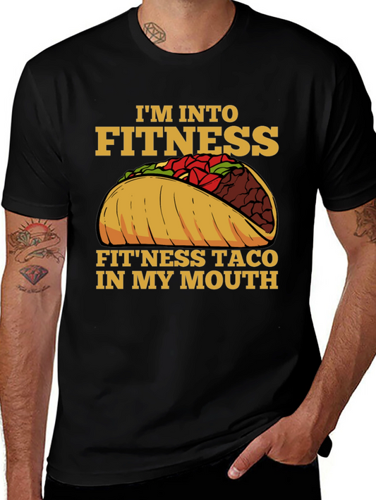 Fitness Taco Graphic Tee - Funny Workout Shirt