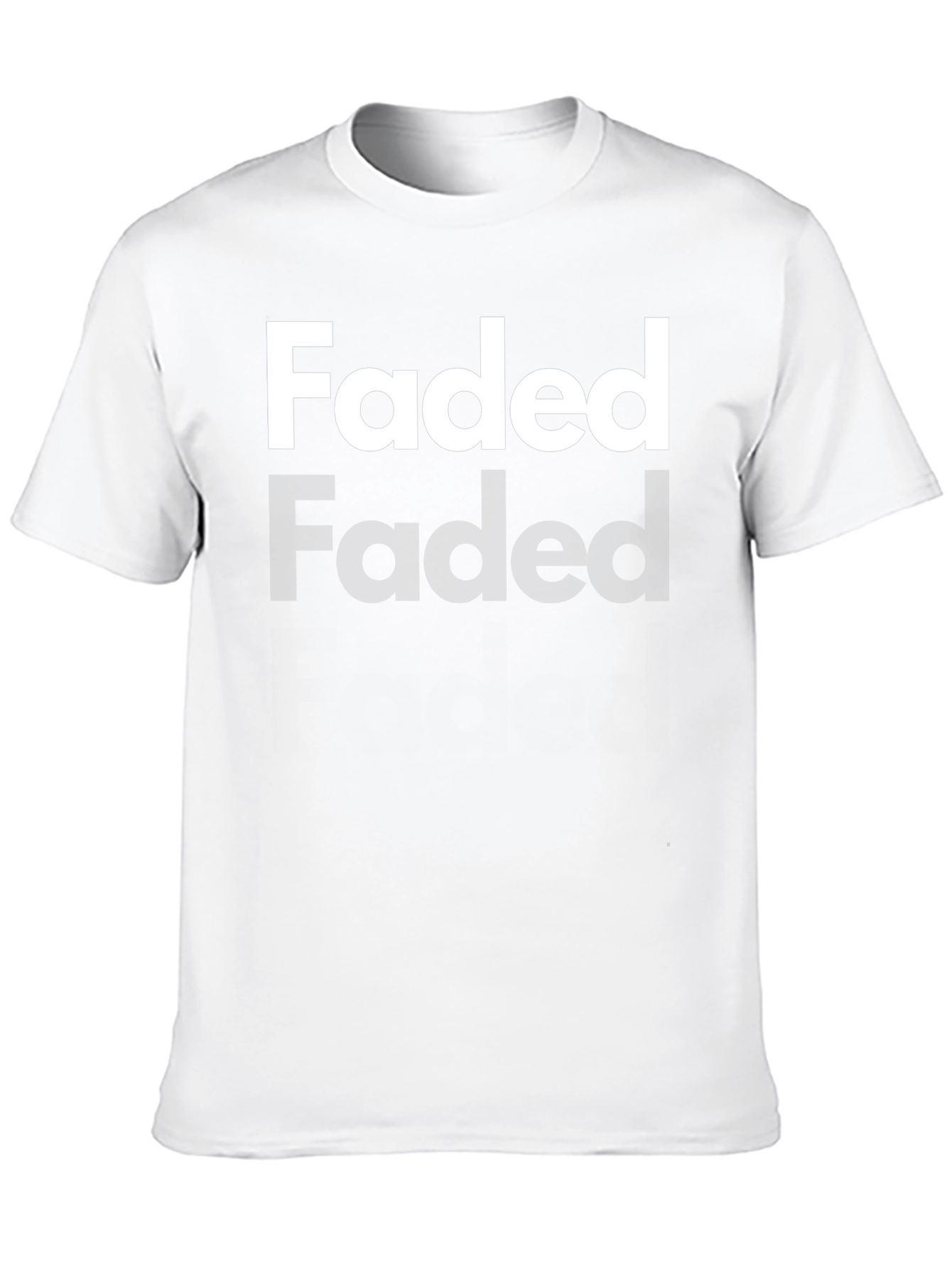 Faded Graphic Black T-Shirt