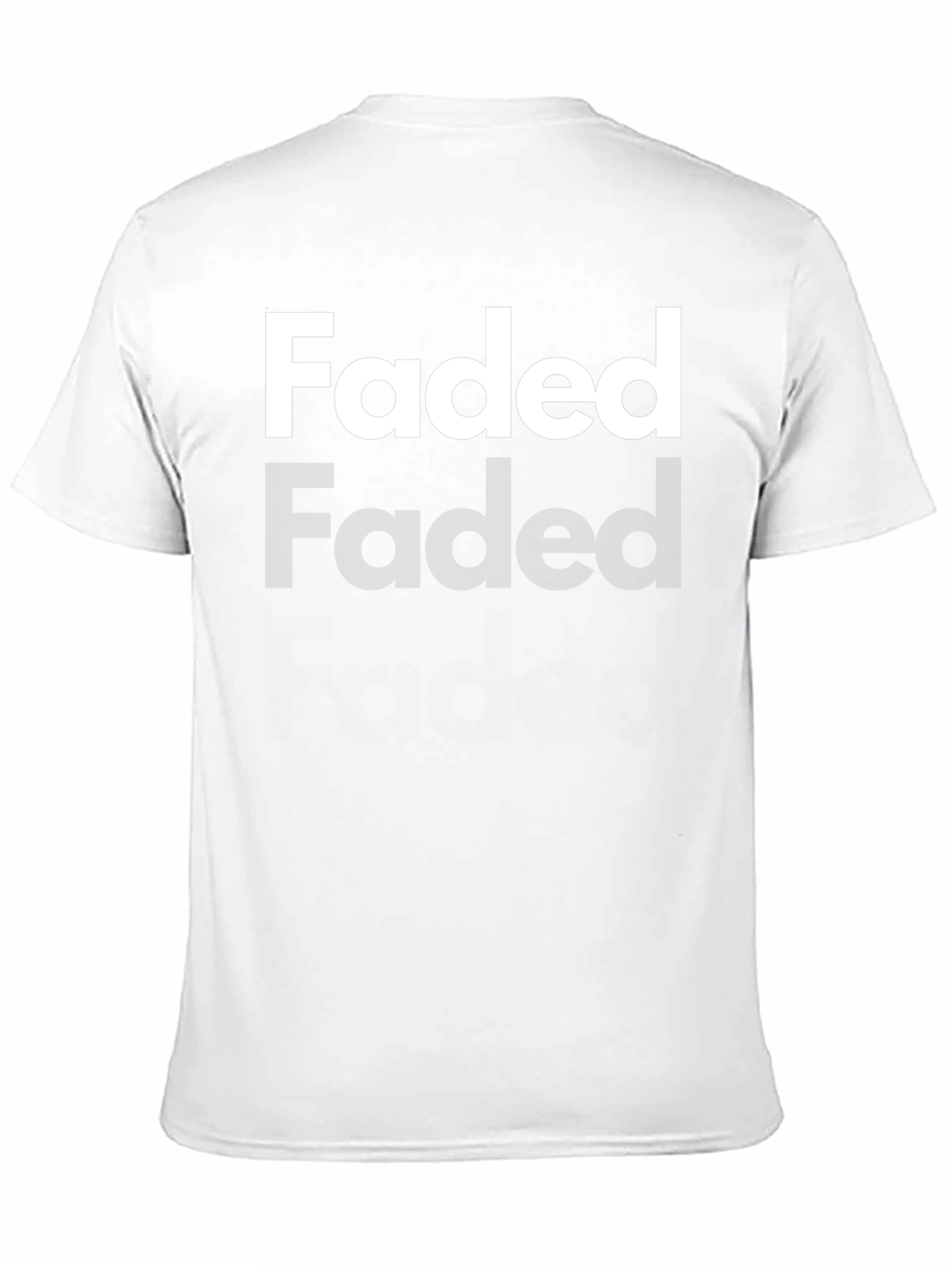 Faded Graphic Black T-Shirt