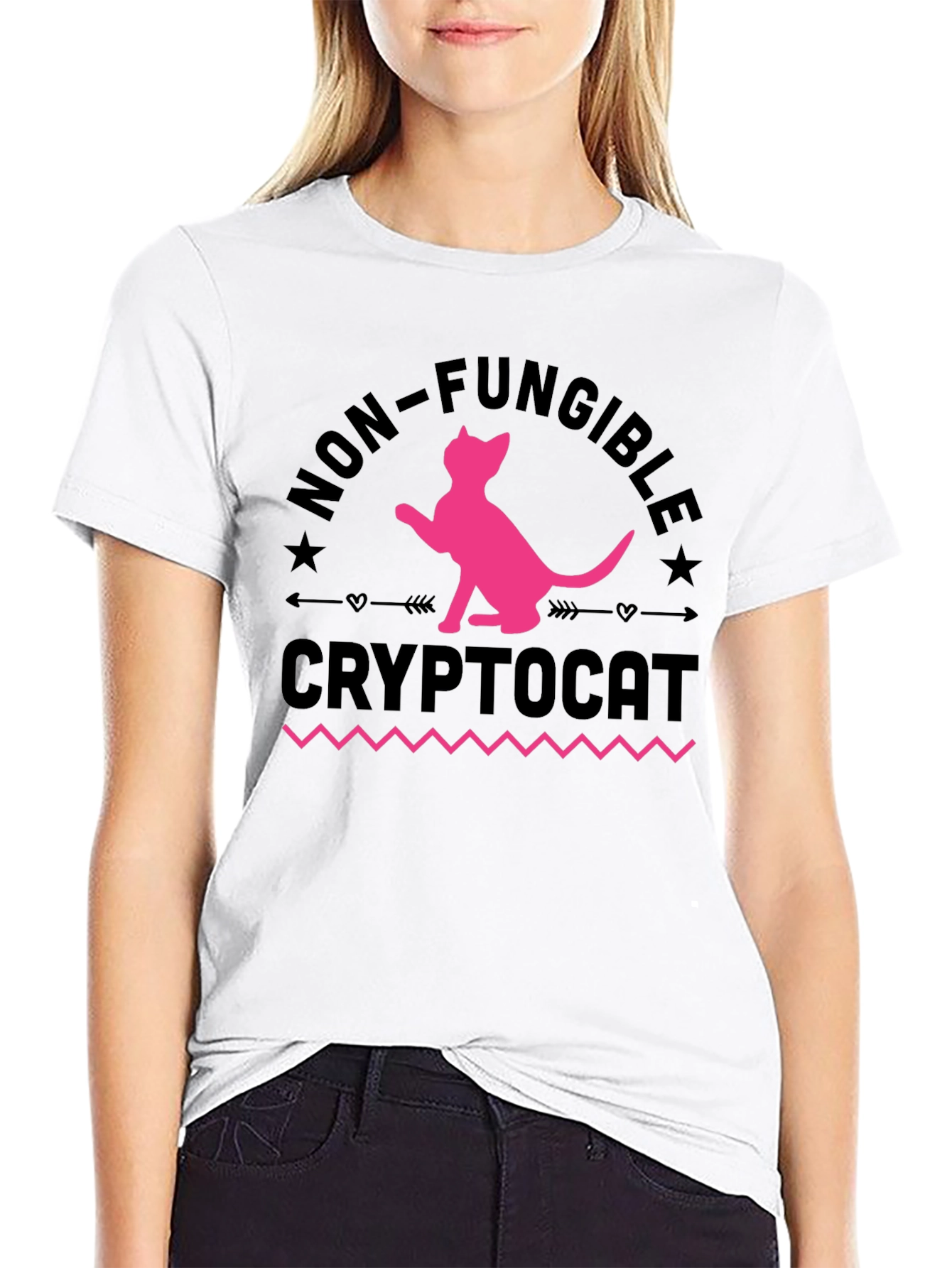 CryptoCat NFT T-Shirt - Non-Fungible Cat Design