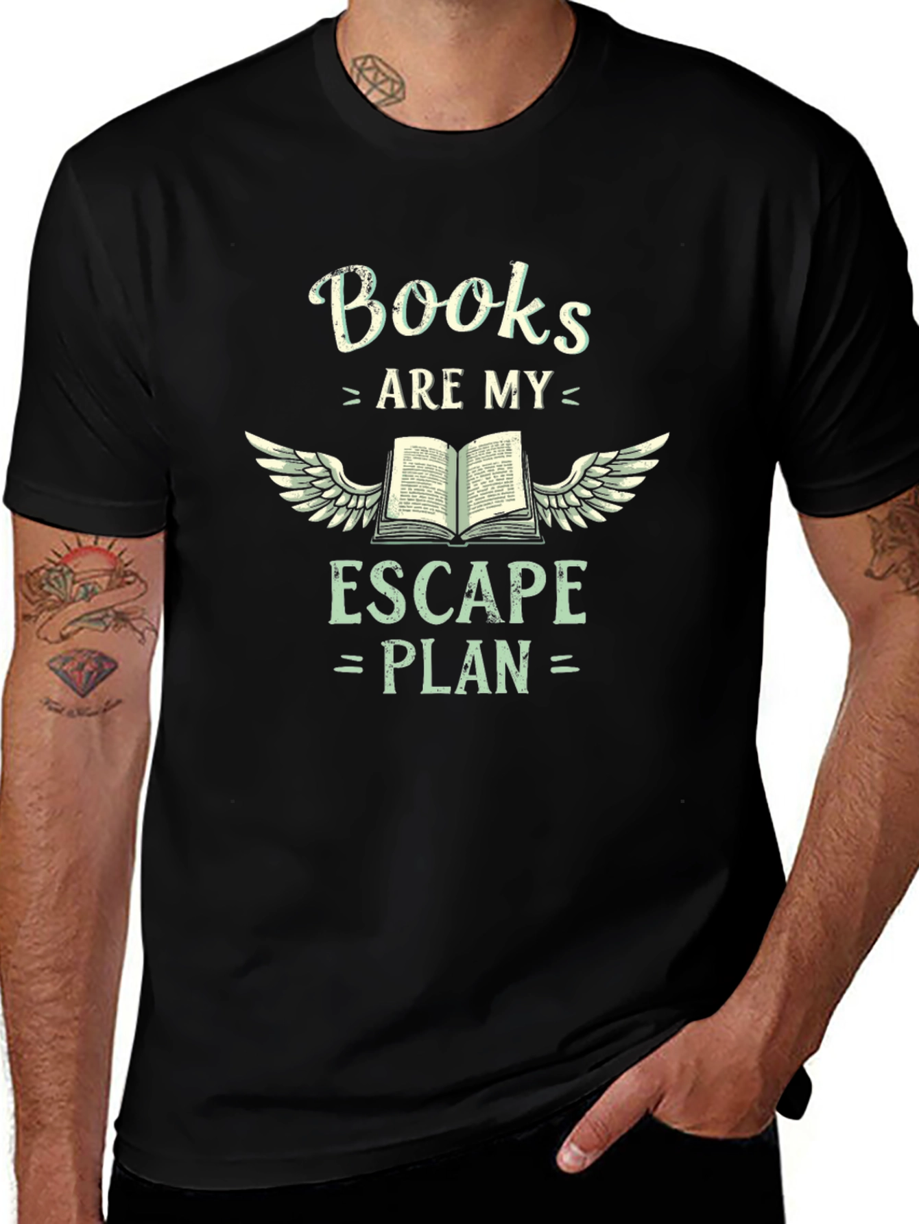 Books Are My Escape Plan Graphic T-Shirt