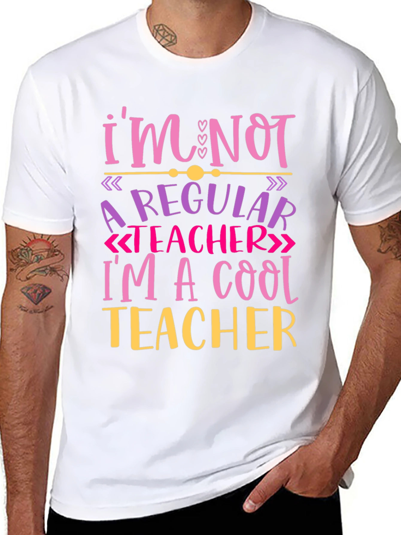 Cool Teacher Graphic Tee - Novelty T-Shirt