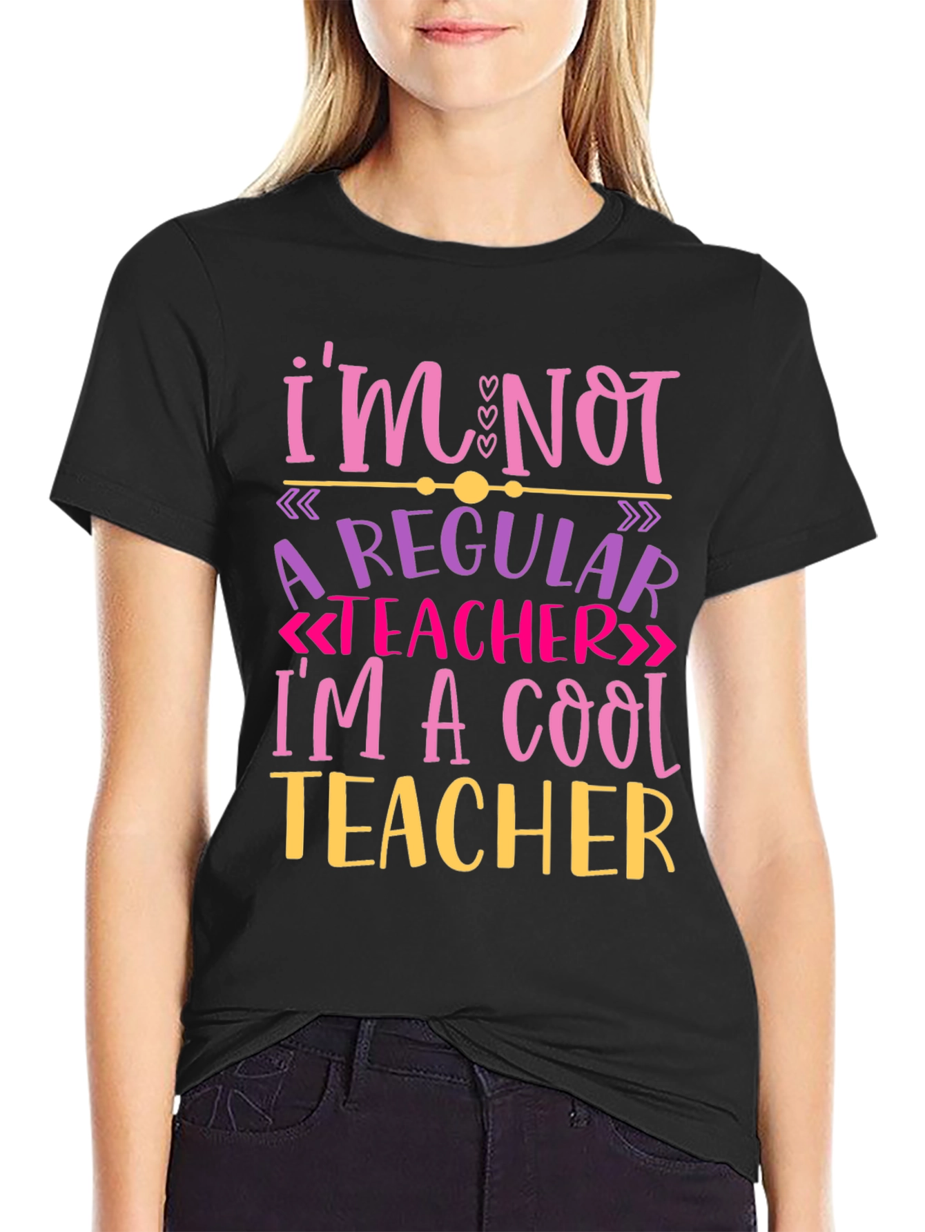 Cool Teacher Graphic Tee - Novelty T-Shirt