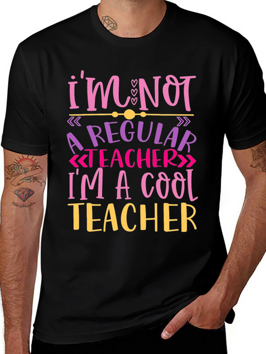 Cool Teacher Graphic Tee - Novelty T-Shirt