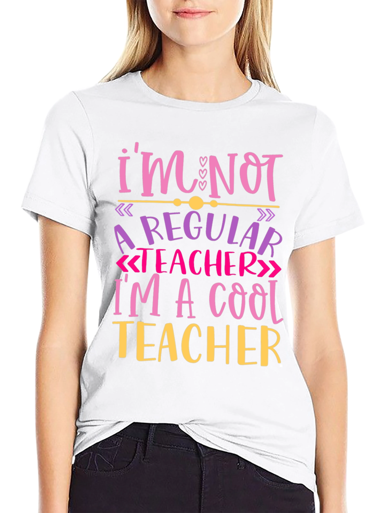 Cool Teacher Graphic Tee - Novelty T-Shirt