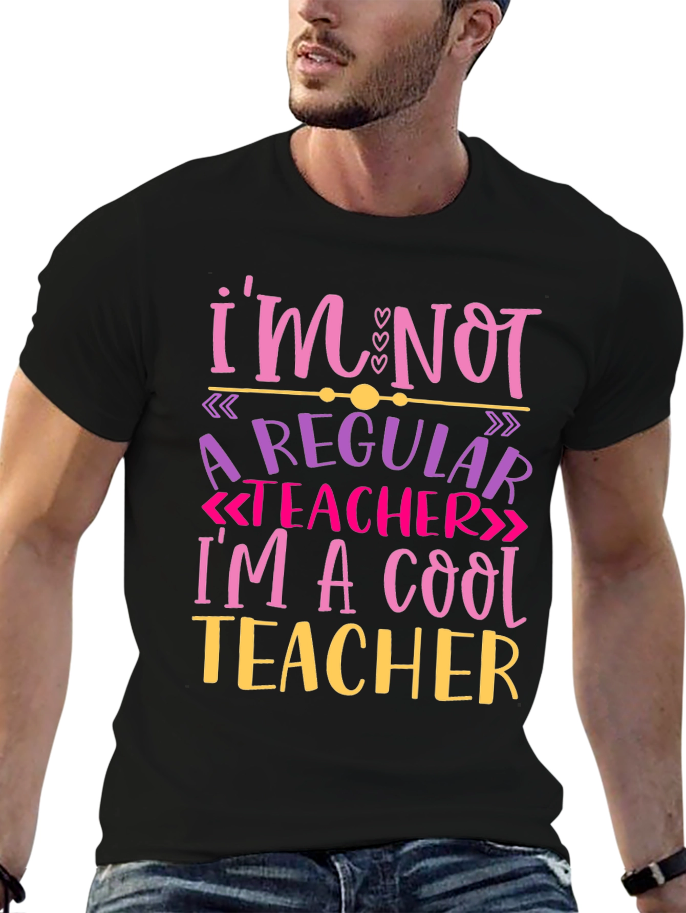 Cool Teacher Graphic Tee - Novelty T-Shirt