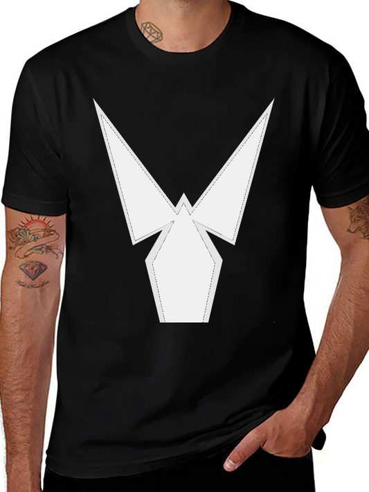Geometric Design Black T-Shirt