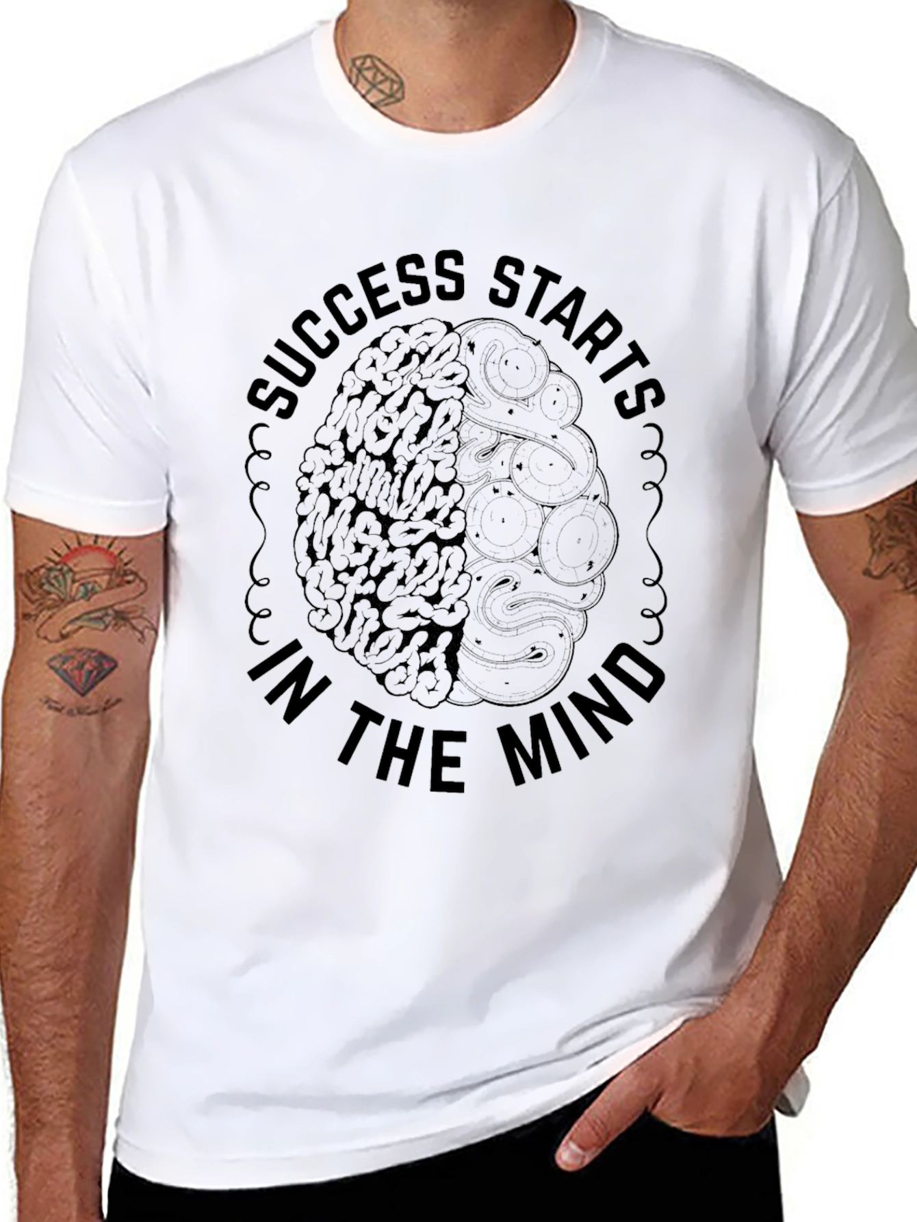 Success Starts in the Mind Graphic T-Shirt