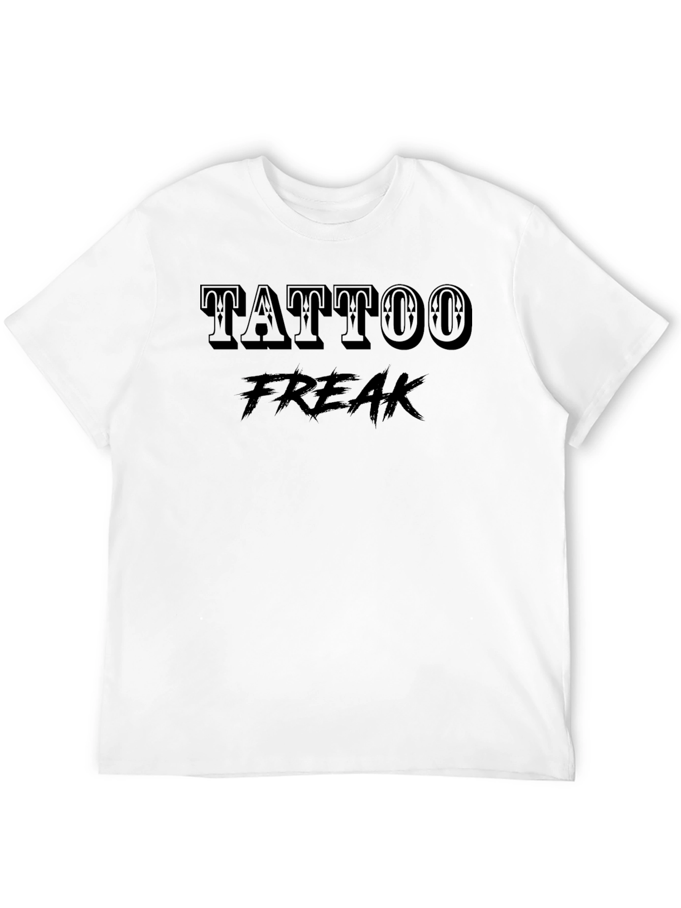 Tattoo Freak Graphic Tee - Black Cotton