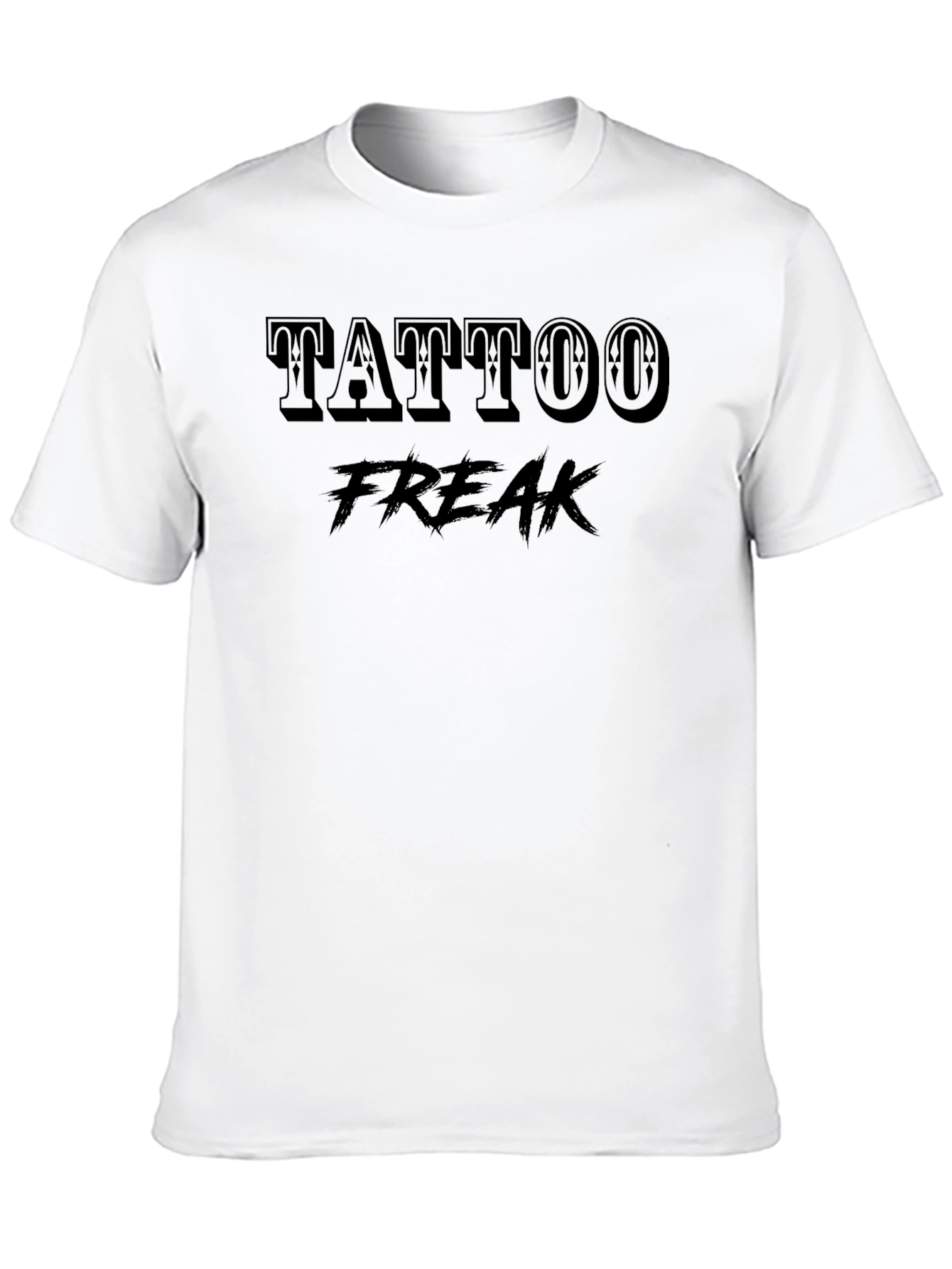 Tattoo Freak Graphic Tee - Black Cotton