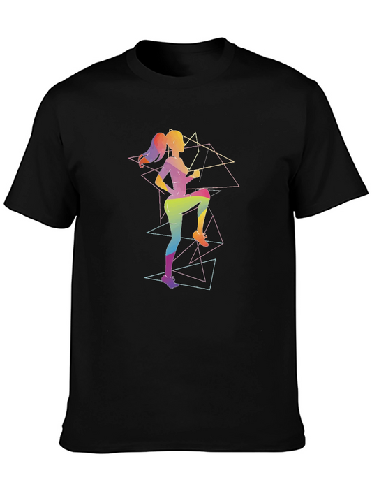Geometric Fitness T-Shirt