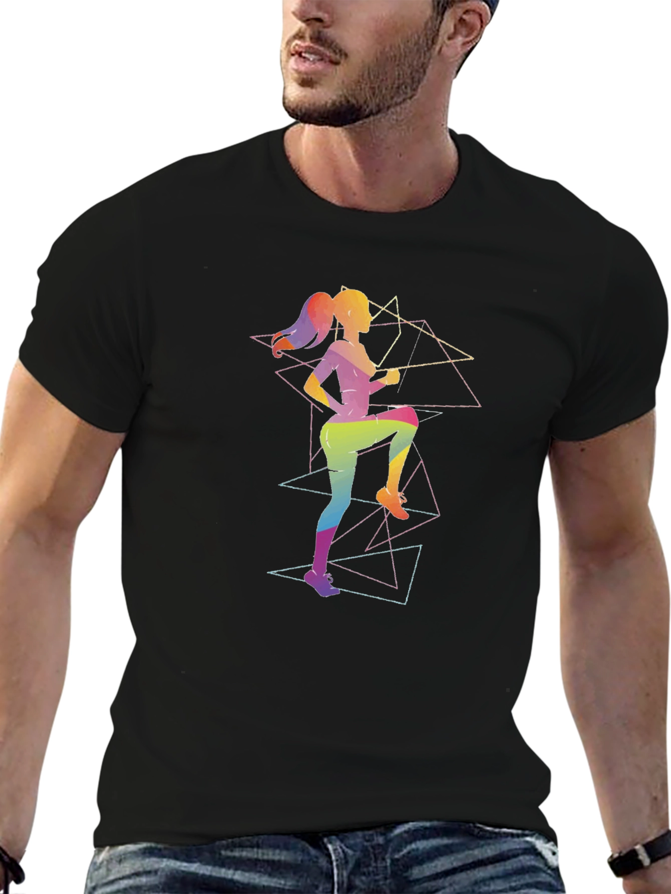 Geometric Fitness T-Shirt