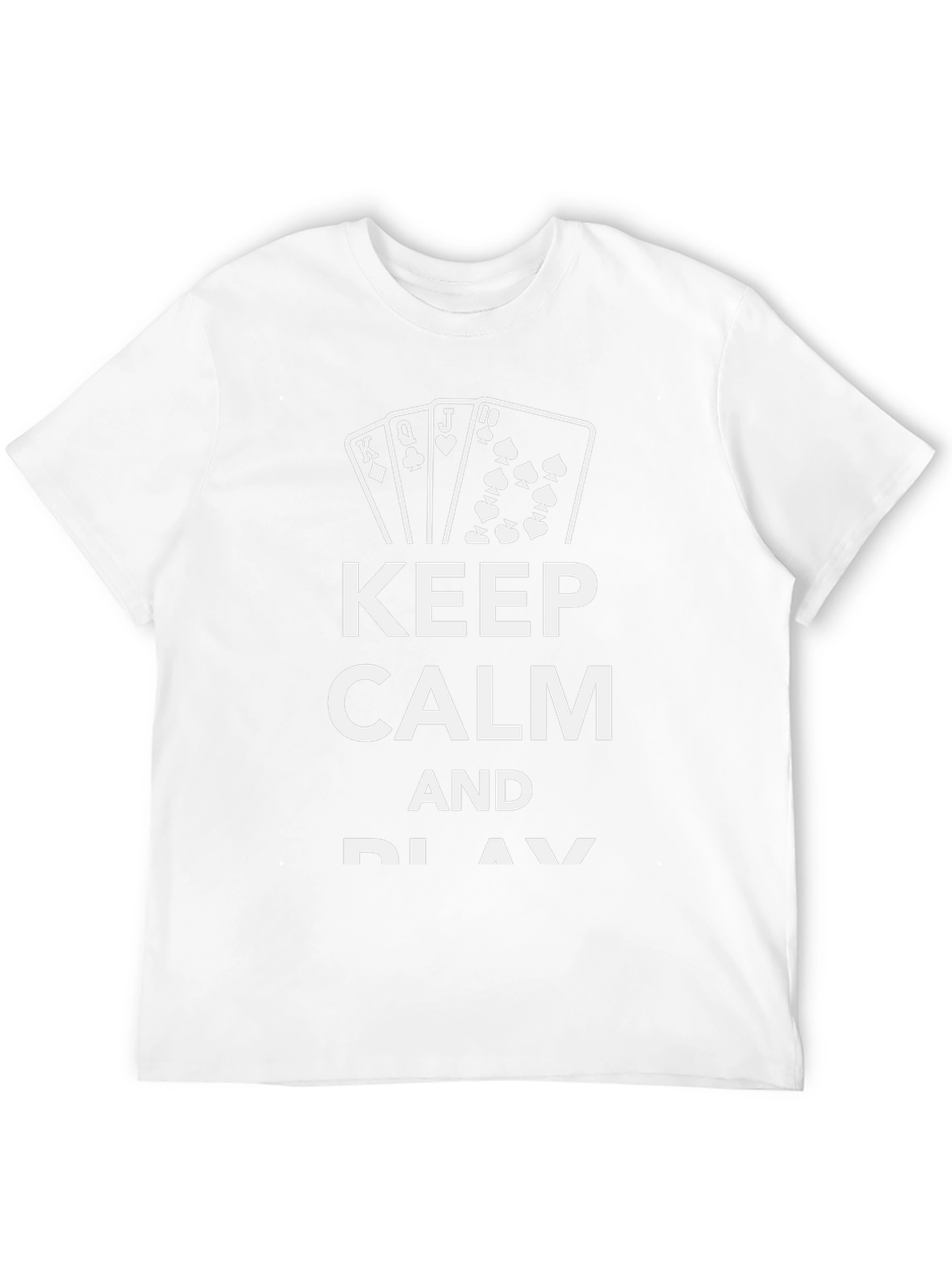 Keep Calm and Play T-Shirt Black Cotton